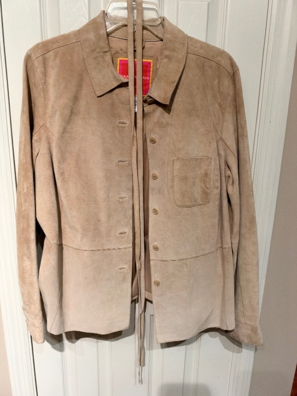 Isaac Mizrahi suede jacket